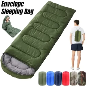 Cotton Sleeping Bag Envelope Sleeping Bag Ultralight Portable Sleeping Bag for 3 Season Outdoor Travel Camping Sleeping Bag
